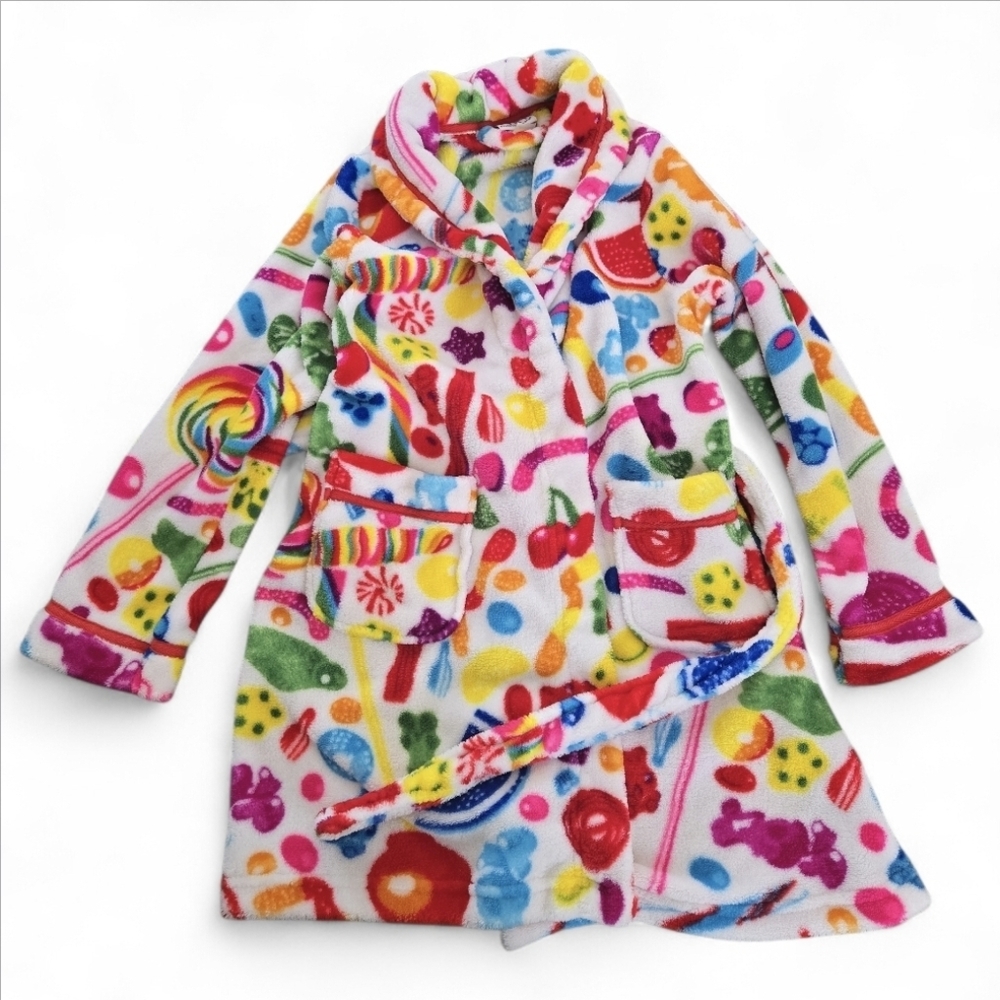 Dylans Candy Bar Youth Fuzzy Bathrobe Size M